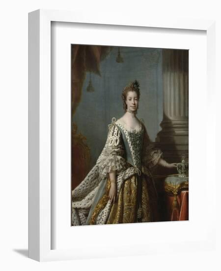 Charlotte Sophia of Mecklenburg-Strelitz, 1762-Allan Ramsay-Framed Giclee Print