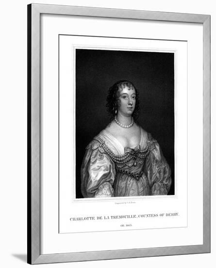 Charlotte Stanley, Countess of Derby-TA Dean-Framed Giclee Print