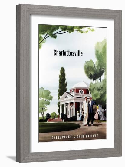 Charlottesville-Bern Hill-Framed Giclee Print