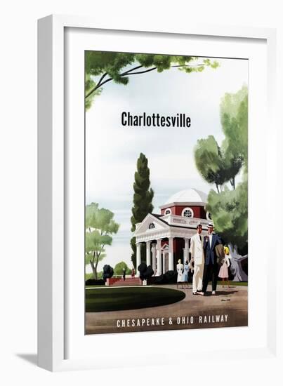 Charlottesville-Bern Hill-Framed Giclee Print