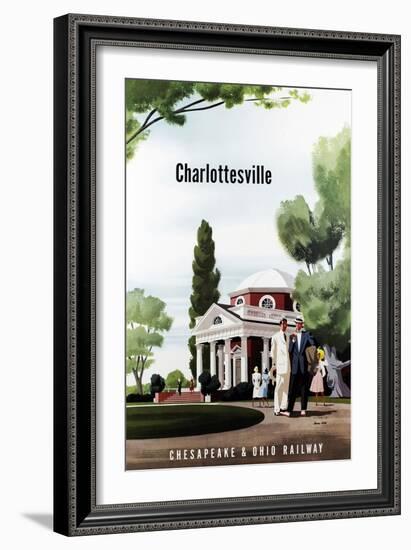 Charlottesville-Bern Hill-Framed Giclee Print