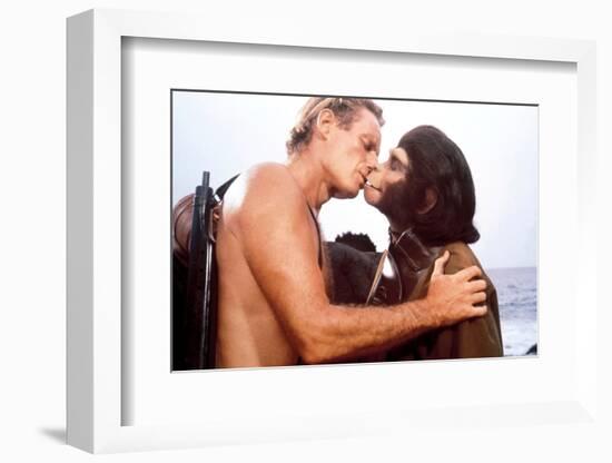 Charlton Heston; Kim Hunter. "Planet of the Apes" [1968], Directed by Franklin J. Schaffner.-null-Framed Photographic Print