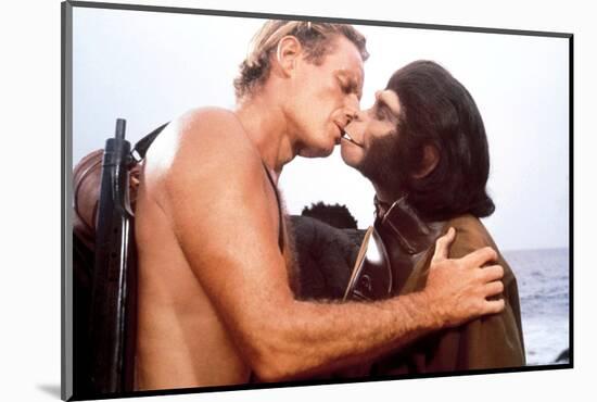 Charlton Heston; Kim Hunter. "Planet of the Apes" [1968], Directed by Franklin J. Schaffner.-null-Mounted Photographic Print