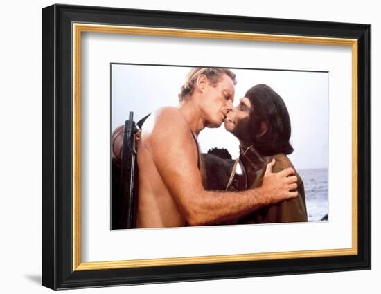 Charlton Heston; Kim Hunter. "Planet of the Apes" [1968], Directed by Franklin J. Schaffner.-null-Framed Photographic Print