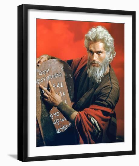 Charlton Heston - The Ten Commandments-null-Framed Photo