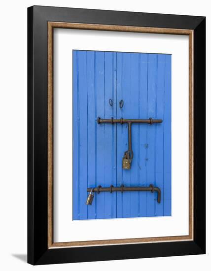 Charming entry door, Cartagena, Colombia.-Jerry Ginsberg-Framed Photographic Print