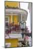 Charming Old World balconies, Cartagena, Colombia.-Jerry Ginsberg-Mounted Photographic Print