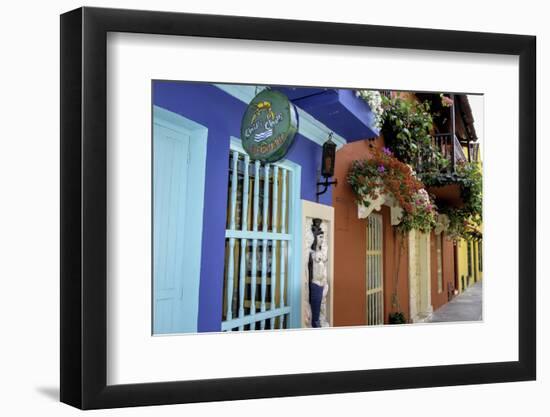 Charming Spanish Colonial Architecture, Old City, Cartagena, Colombia-Jerry Ginsberg-Framed Photographic Print