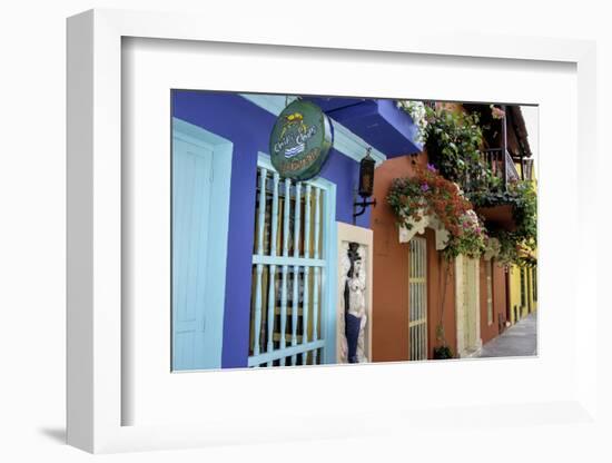 Charming Spanish Colonial Architecture, Old City, Cartagena, Colombia-Jerry Ginsberg-Framed Photographic Print