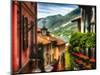 Charming Street Scene in Bellagio II-George Oze-Mounted Photographic Print