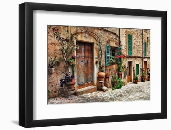 Charming Streets of Old Mediterranean Towns-Maugli-l-Framed Photographic Print