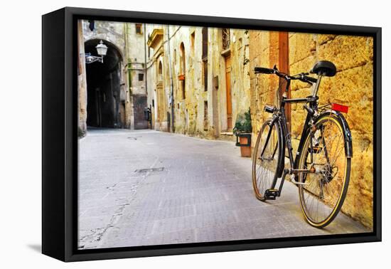 Charming Streets of Old  Tuscany, Italy-Maugli-l-Framed Premier Image Canvas