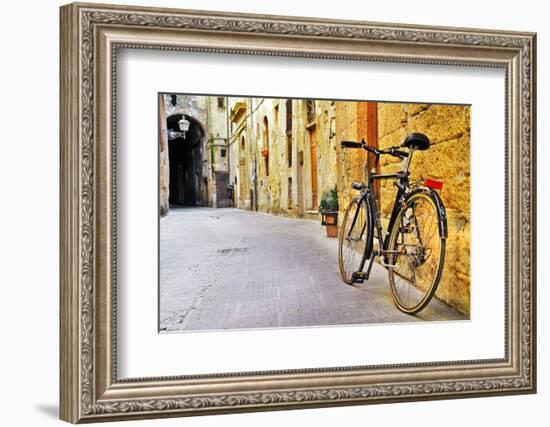 Charming Streets of Old  Tuscany, Italy-Maugli-l-Framed Photographic Print