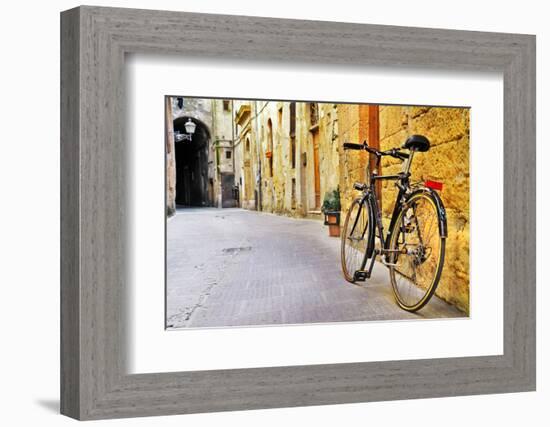 Charming Streets of Old  Tuscany, Italy-Maugli-l-Framed Photographic Print