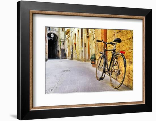 Charming Streets of Old  Tuscany, Italy-Maugli-l-Framed Photographic Print