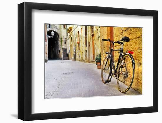 Charming Streets of Old  Tuscany, Italy-Maugli-l-Framed Photographic Print