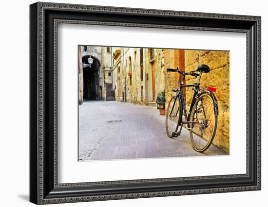 Charming Streets of Old  Tuscany, Italy-Maugli-l-Framed Photographic Print