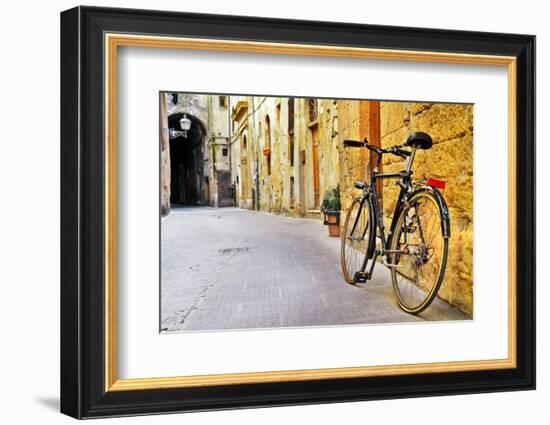 Charming Streets of Old  Tuscany, Italy-Maugli-l-Framed Photographic Print