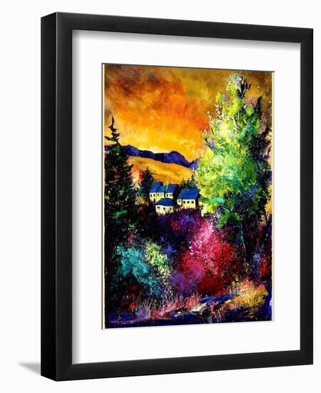 Charnoy village France-Pol Ledent-Framed Art Print