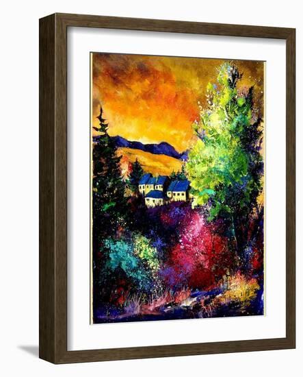 Charnoy village France-Pol Ledent-Framed Art Print