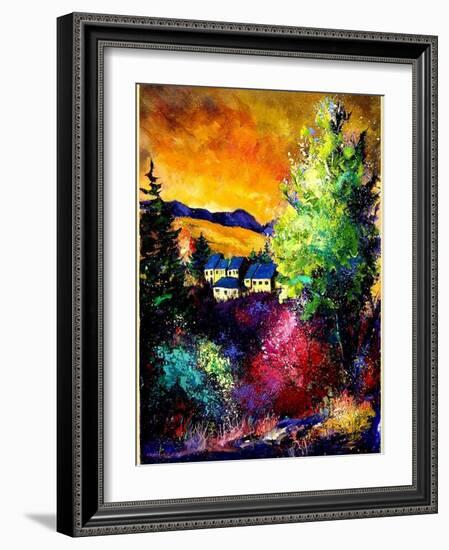 Charnoy village France-Pol Ledent-Framed Art Print