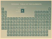 Periodic Table of the Elements with Atomic Number, Symbol and Weight-charobnica-Framed Stretched Canvas