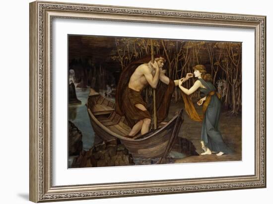 Charon and Psyche-John Roddam Spencer Stanhope-Framed Giclee Print