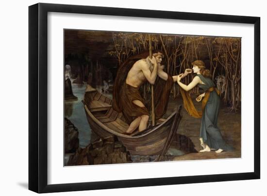 Charon and Psyche-John Roddam Spencer Stanhope-Framed Giclee Print