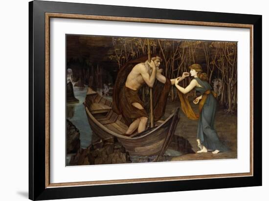 Charon and Psyche-John Roddam Spencer Stanhope-Framed Giclee Print