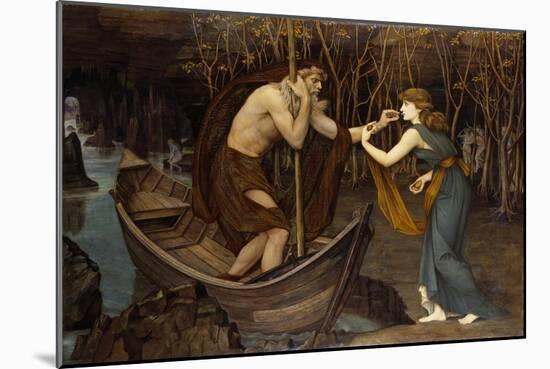 Charon and Psyche-John Roddam Spencer Stanhope-Mounted Giclee Print