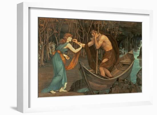 Charon and Psyche-John Roddam Spencer Stanhope-Framed Giclee Print