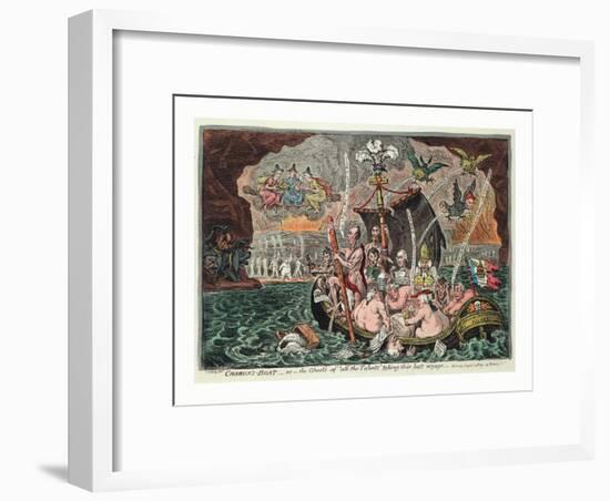 Charon's Boat or the Ghosts of All the Talents Taking their Last Voyage-null-Framed Giclee Print