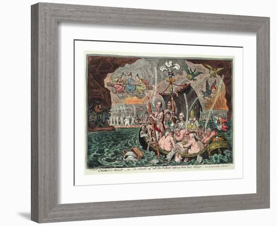 Charon's Boat or the Ghosts of All the Talents Taking their Last Voyage-null-Framed Giclee Print