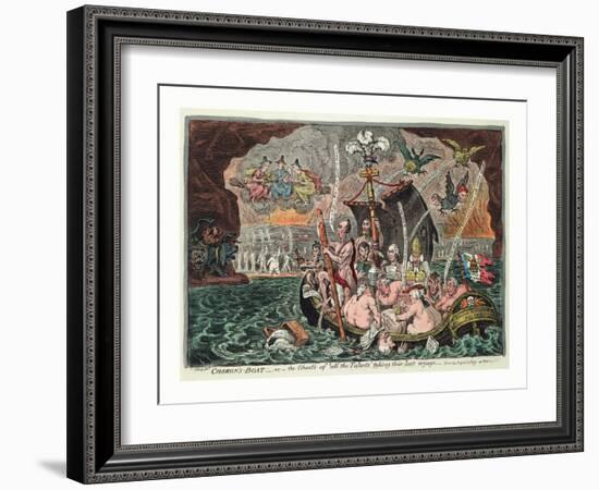 Charon's Boat or the Ghosts of All the Talents Taking their Last Voyage-null-Framed Giclee Print