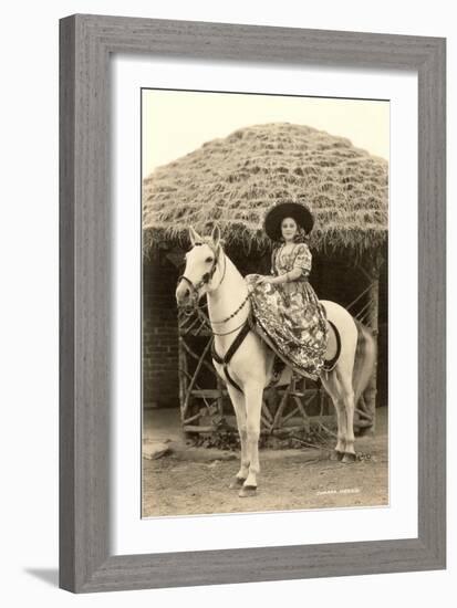 Charra on Horse, Mexico-null-Framed Art Print