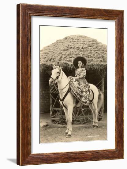 Charra on Horse, Mexico-null-Framed Art Print