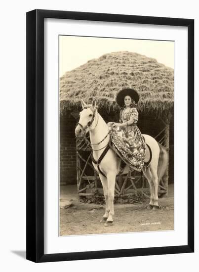 Charra on Horse, Mexico-null-Framed Art Print