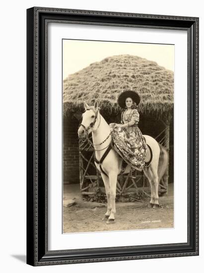 Charra on Horse, Mexico-null-Framed Art Print