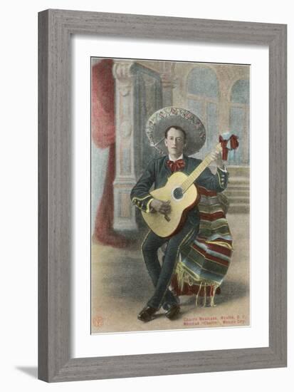 Charro Playing Guitar, Mexico-null-Framed Art Print