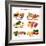 Chart Showing Food Sources of Various Nutrients-Robyn Mackenzie-Framed Art Print