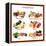 Chart Showing Food Sources of Various Nutrients-Robyn Mackenzie-Framed Stretched Canvas