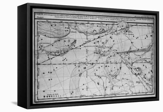 Chart Showing Path of Halley's Comet-null-Framed Premier Image Canvas