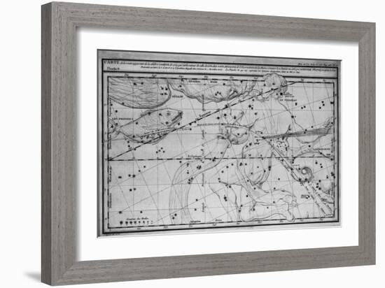 Chart Showing Path of Halley's Comet-null-Framed Giclee Print