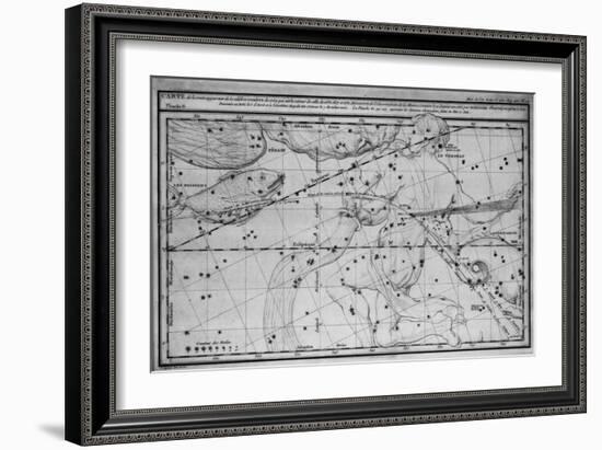 Chart Showing Path of Halley's Comet-null-Framed Giclee Print