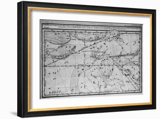 Chart Showing Path of Halley's Comet-null-Framed Giclee Print