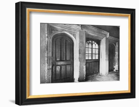 Charterhouse. Doorways Leading from the Screen-Passage of the Hall to the Kitchen and Offices-Unknown-Framed Photographic Print