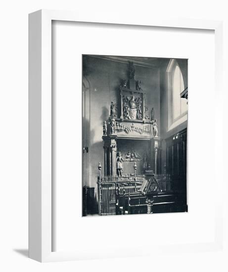 'Charterhouse. Thomas Sutton's Monument in the Chapel', 1925-Unknown-Framed Photographic Print