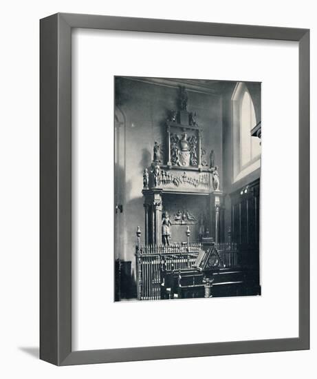 'Charterhouse. Thomas Sutton's Monument in the Chapel', 1925-Unknown-Framed Photographic Print