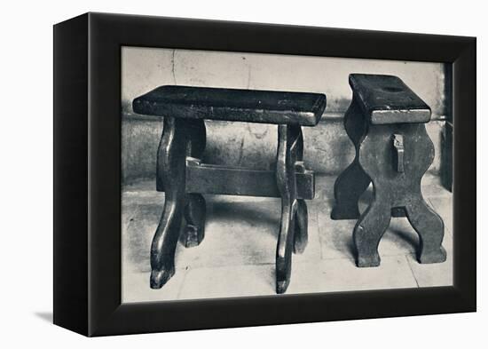 'Charterhouse. Two Ancient Stools, Now Preserved in the Library', 1925-Unknown-Framed Premier Image Canvas