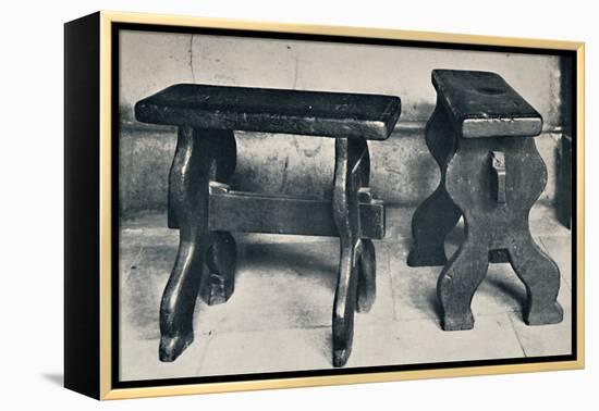 'Charterhouse. Two Ancient Stools, Now Preserved in the Library', 1925-Unknown-Framed Premier Image Canvas